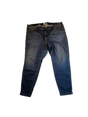 Lane Bryant Women's Plus Size Dark Blue Stretch Straight Leg Jeans - Size: 24